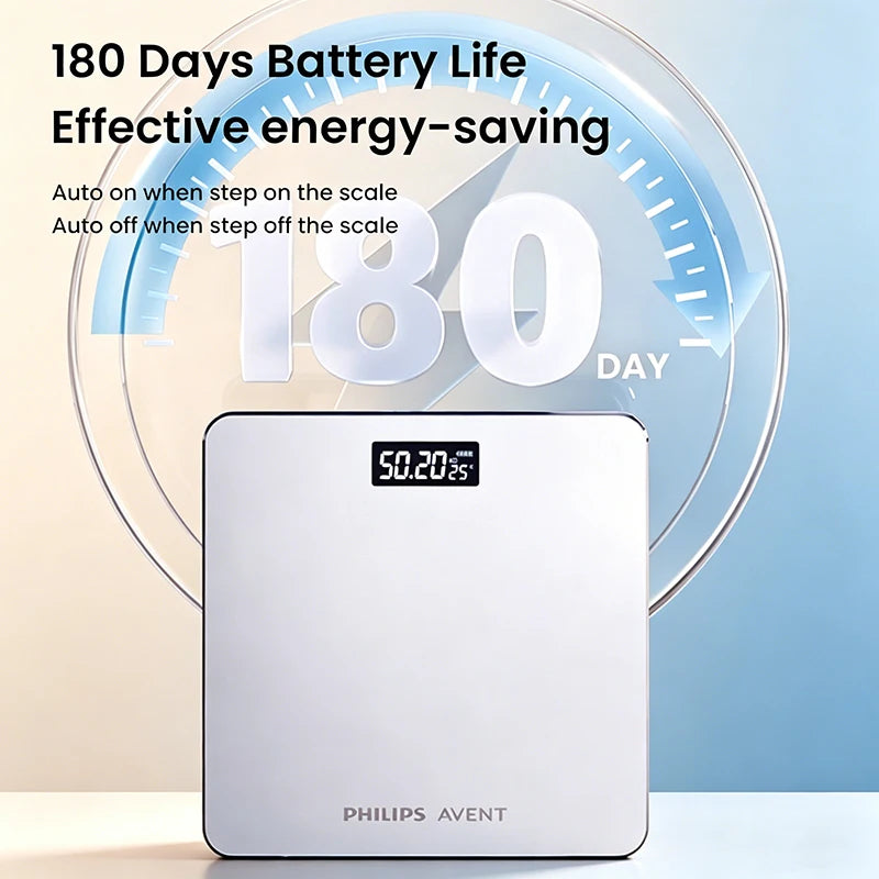 Digital Body Scale with LCD Display and Anti-Slip Base