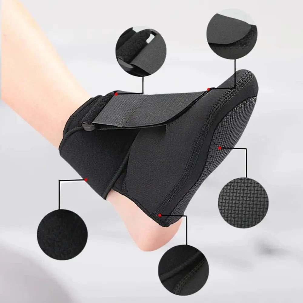 Compression Foot Drop Splint Sock, Adjustable and Breathable