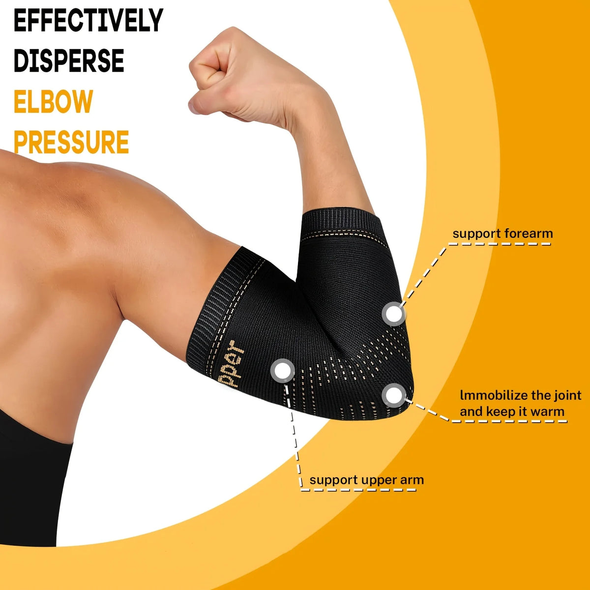 Elbow Compression Sleeves, 2-Piece Set