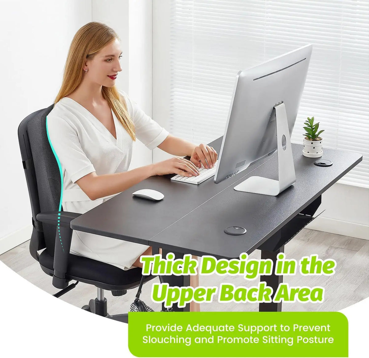 Memory Foam Lumbar Support Pillow for Chairs