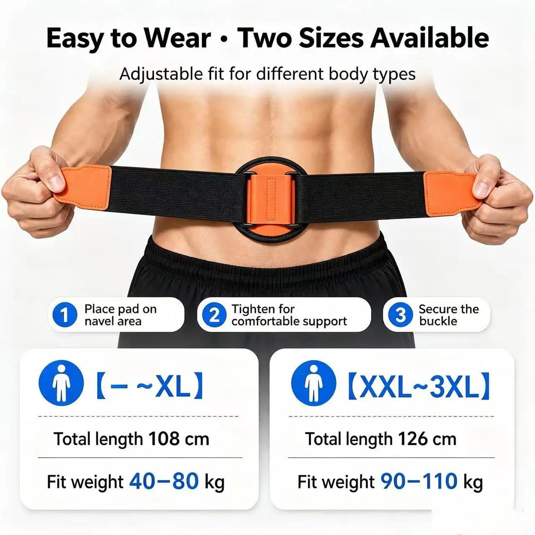 Adjustable Abdominal Hernia Support Belt