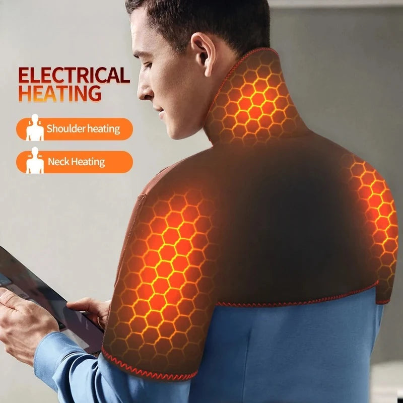 Electric Heating Massager Pad for Neck, Shoulder and Back