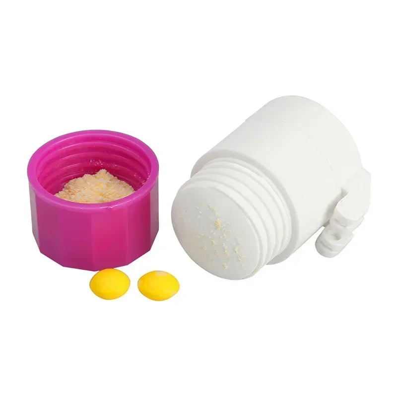 Portable Pill Splitter, Crusher and Storage Box