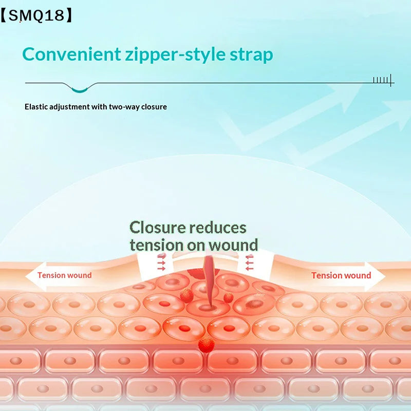 Zipper Wound Closure Patch for Minor Cuts