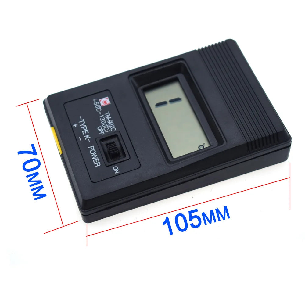 Handheld Type K Digital Thermometer, -50°C to 1300°C