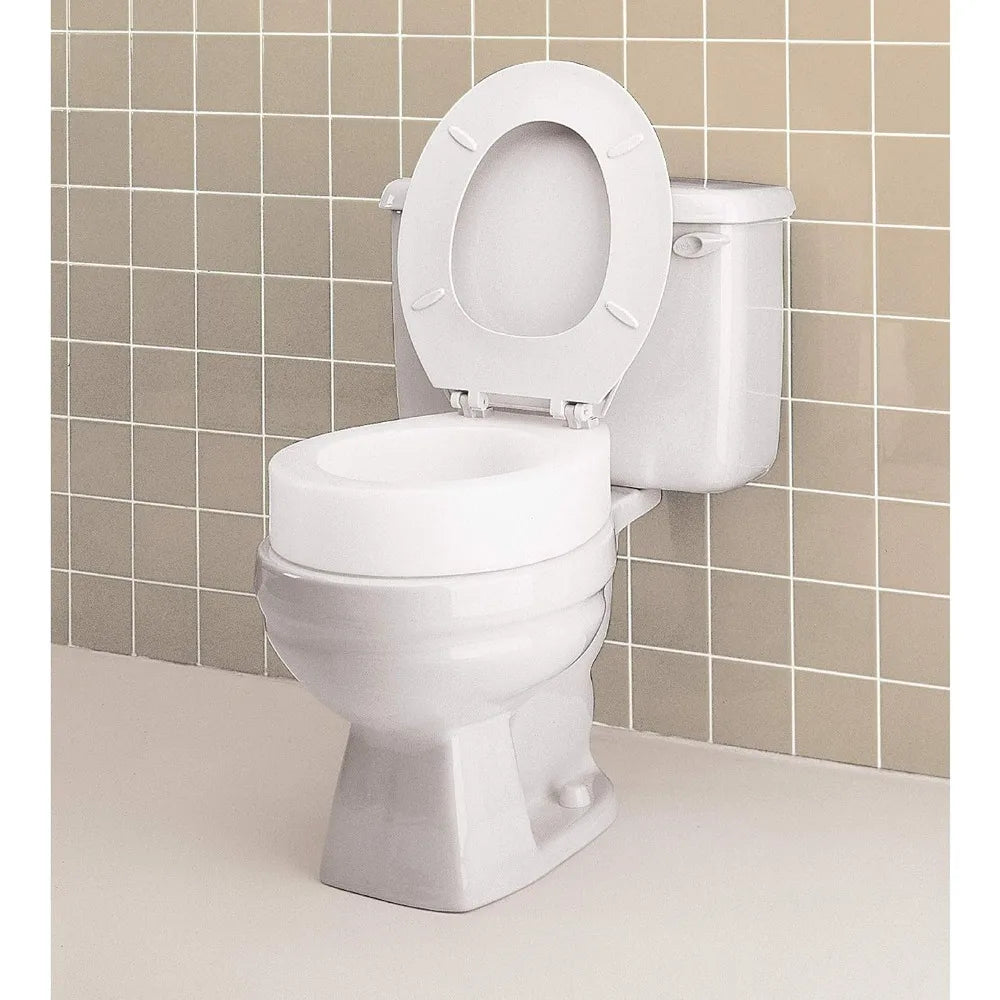 3.5-Inch Raised Toilet Seat for Elongated Toilets