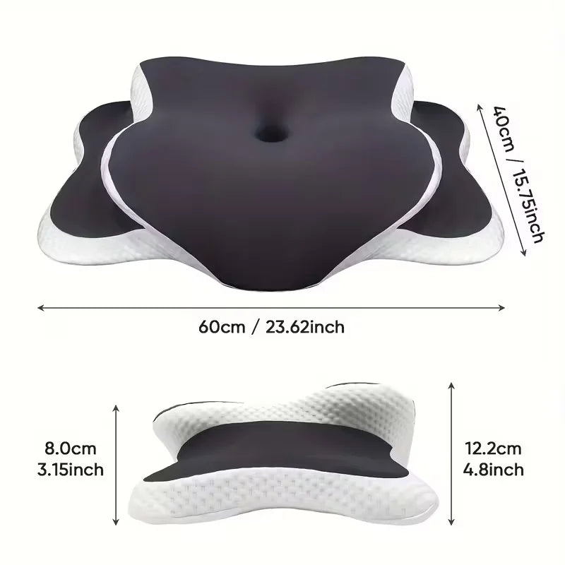 Adjustable C-Shaped Memory Foam Neck Pillow