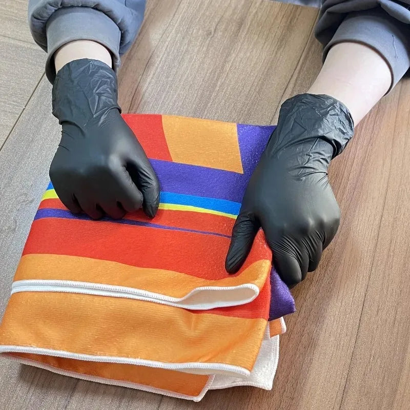 Black Powder-Free Nitrile Disposable Gloves