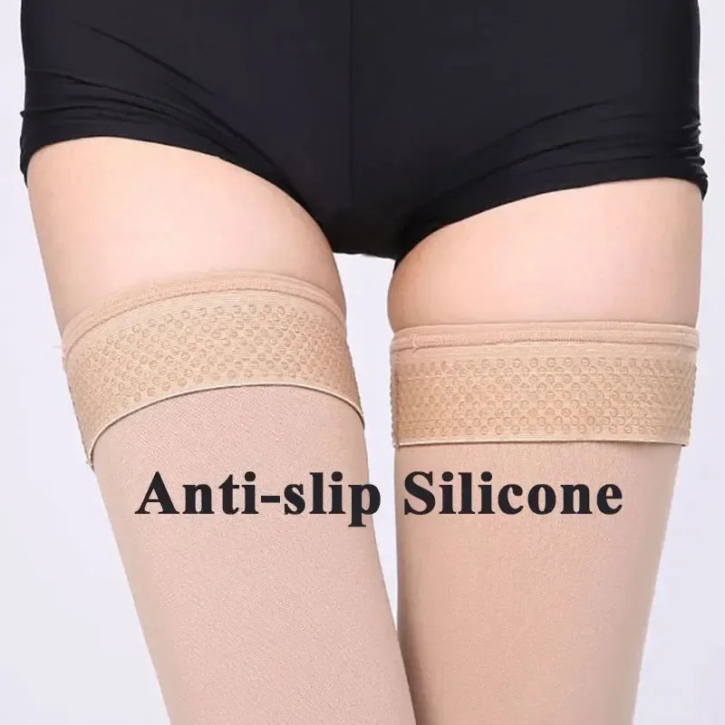 Unisex Thigh-High Compression Stockings, 23–32 mmHg