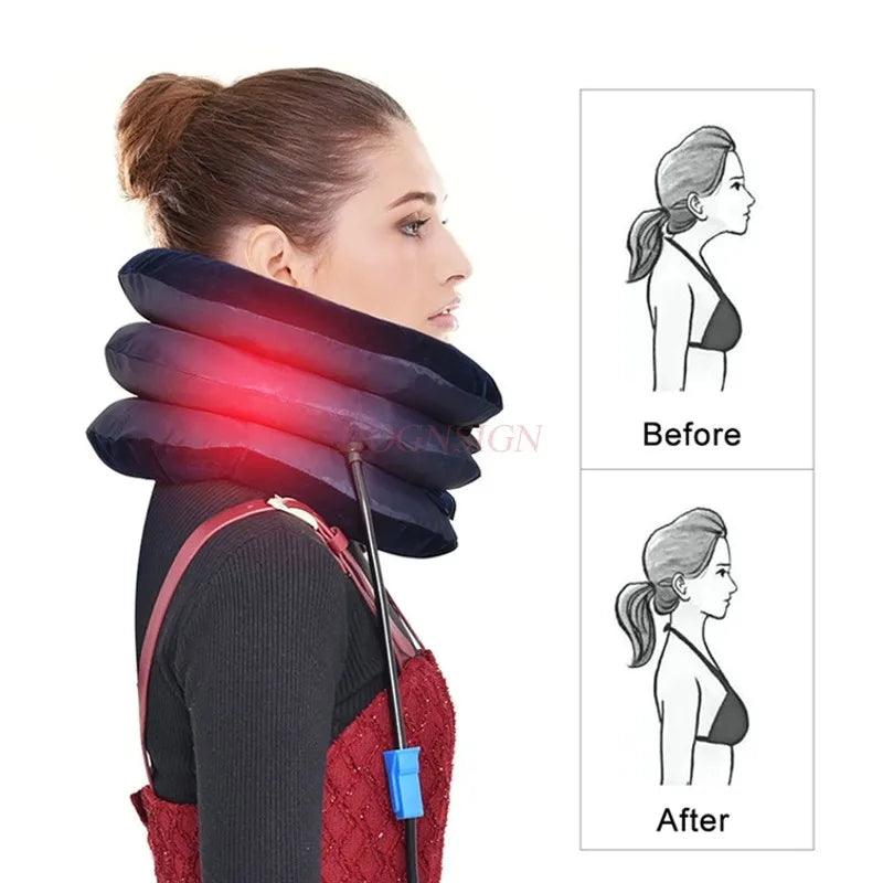 Soft Inflatable Cervical Neck Support Pillow