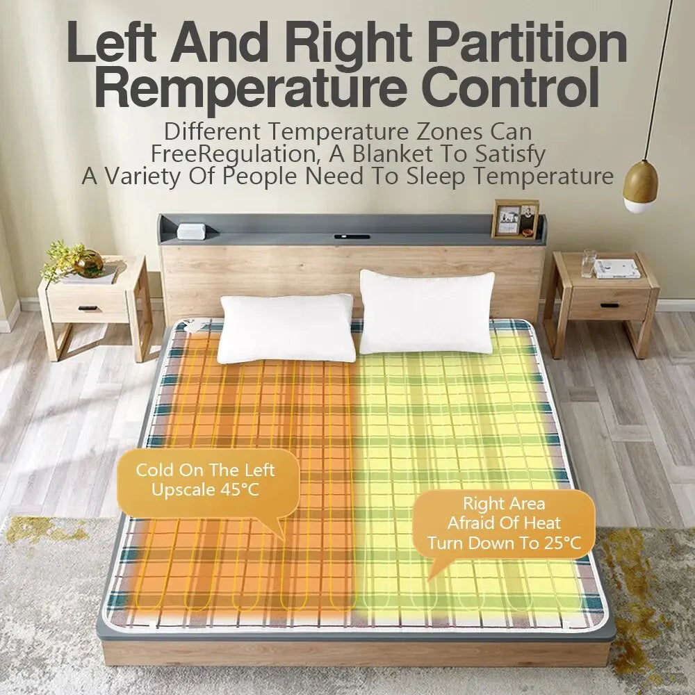 Electric Heated Blanket for Bed