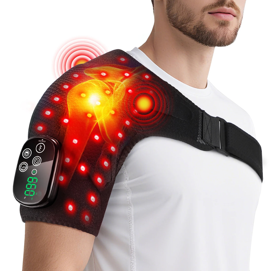 Heating and Vibration Massage Pad