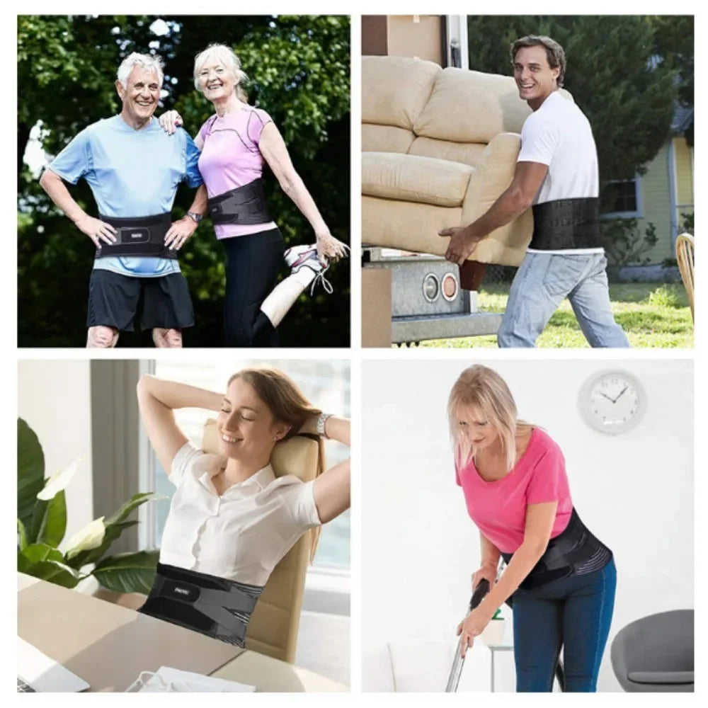 Lumbar Back Belt with Waist and Lower-Back Support