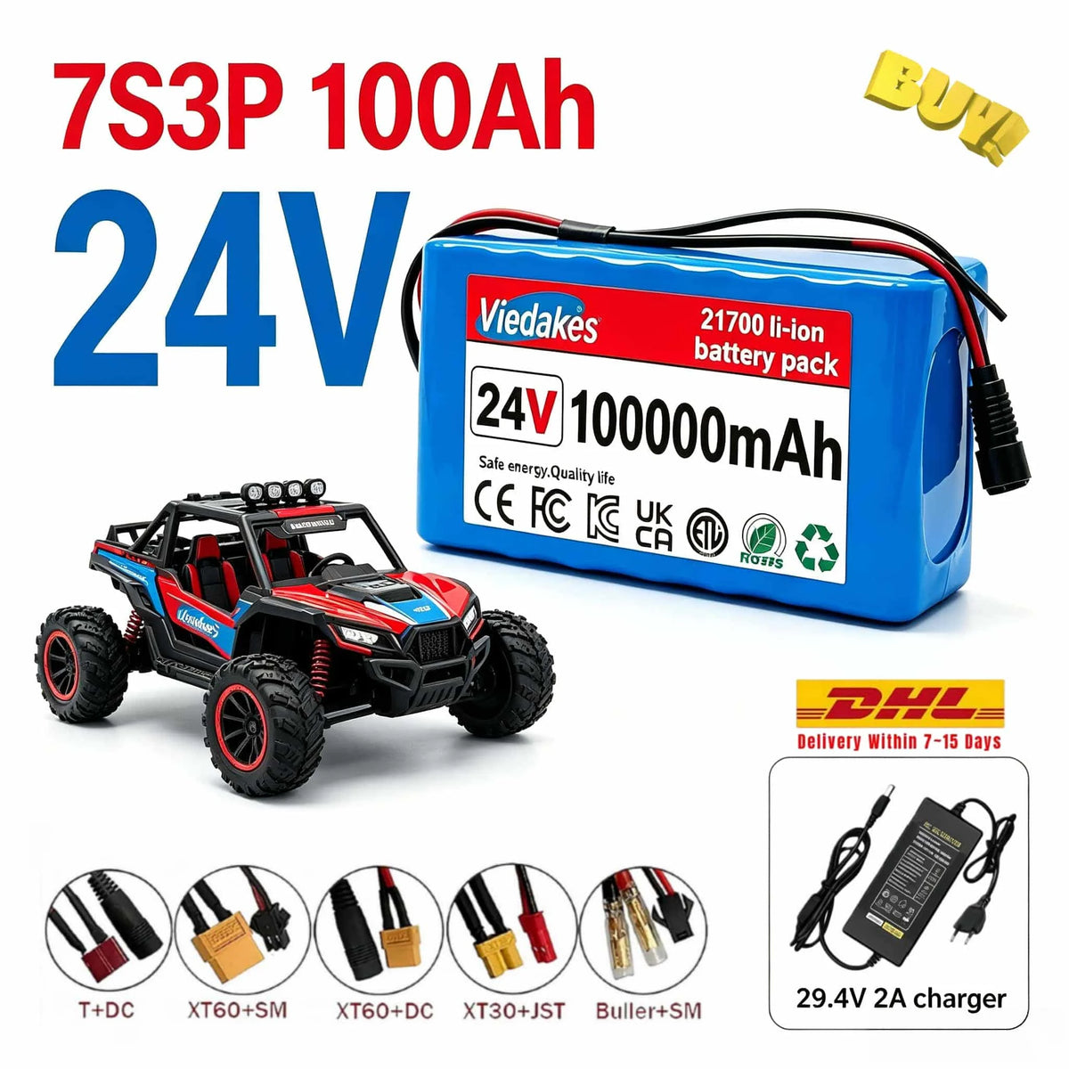 24 V Rechargeable Mobility Battery with Charger