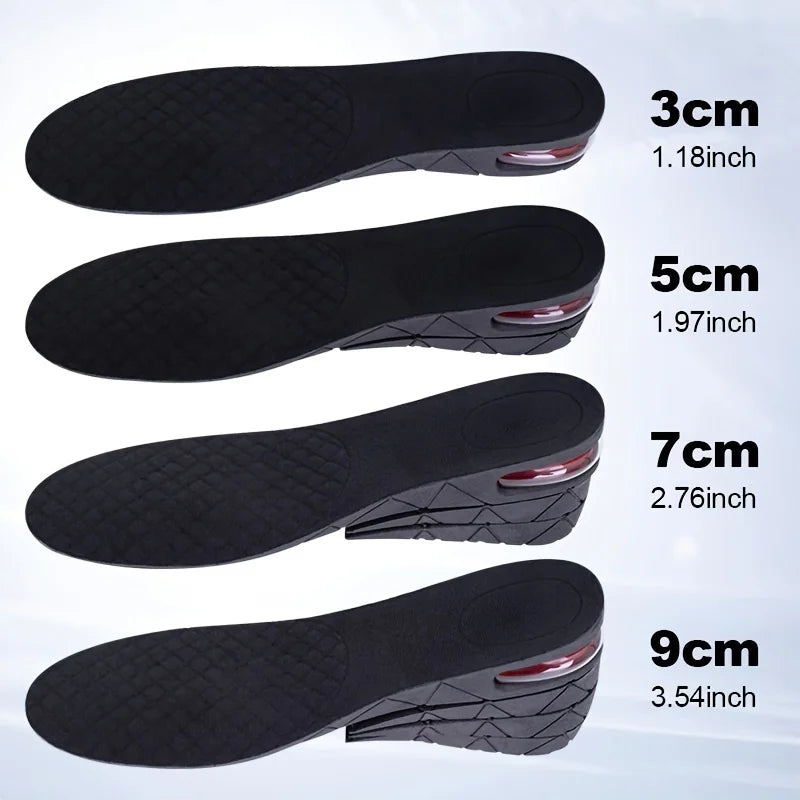 Adjustable Heel Lift Insoles, 3–9 cm