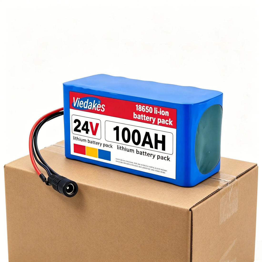 24V 100Ah Lithium Battery Pack with Charger