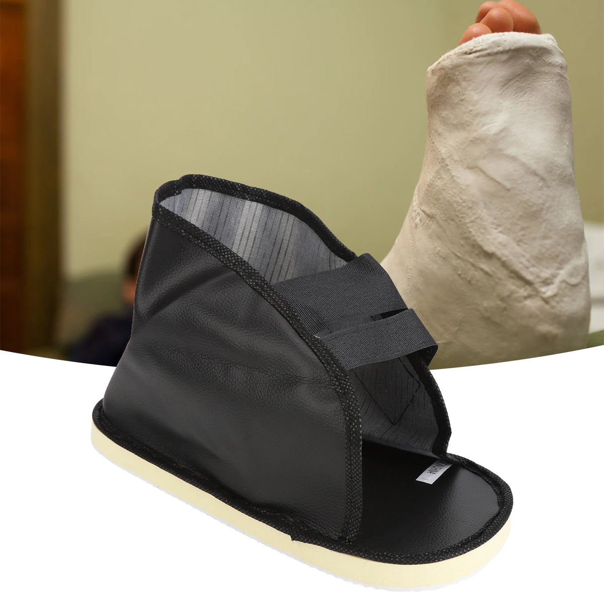 Adjustable Walking Cast Shoe for Foot Injuries