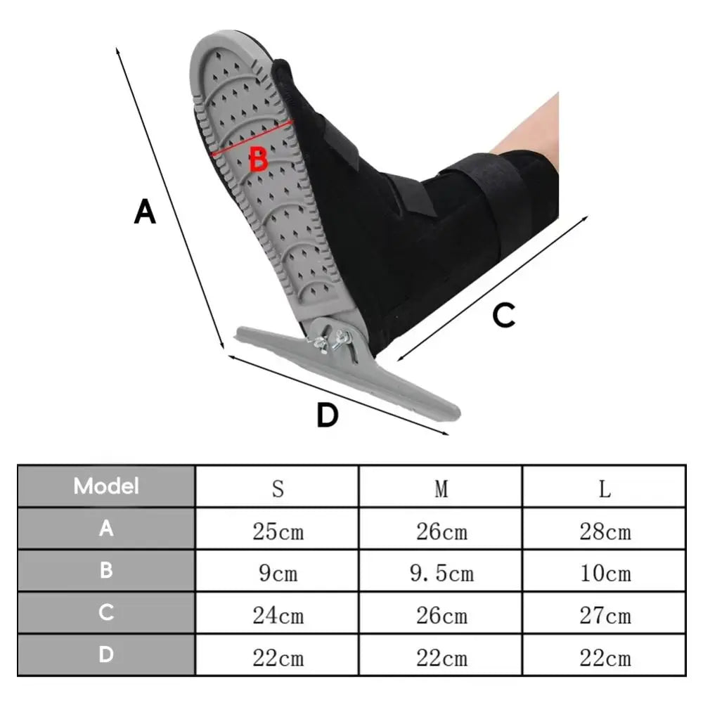 Adjustable Foot Drop Splint Brace, Breathable and Compression