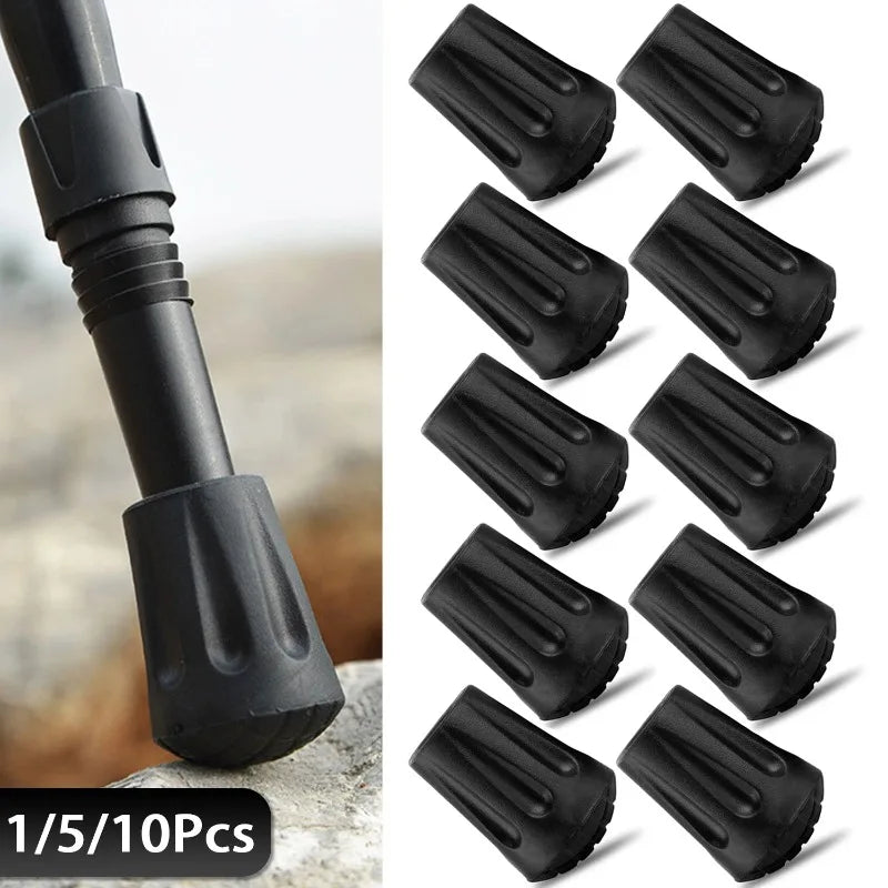 Anti-Slip Rubber Tips for Walking Sticks