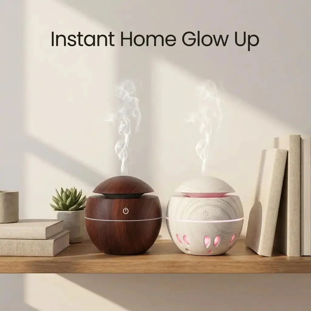 Cool Mist Humidifier with 7-Color LED Night Light