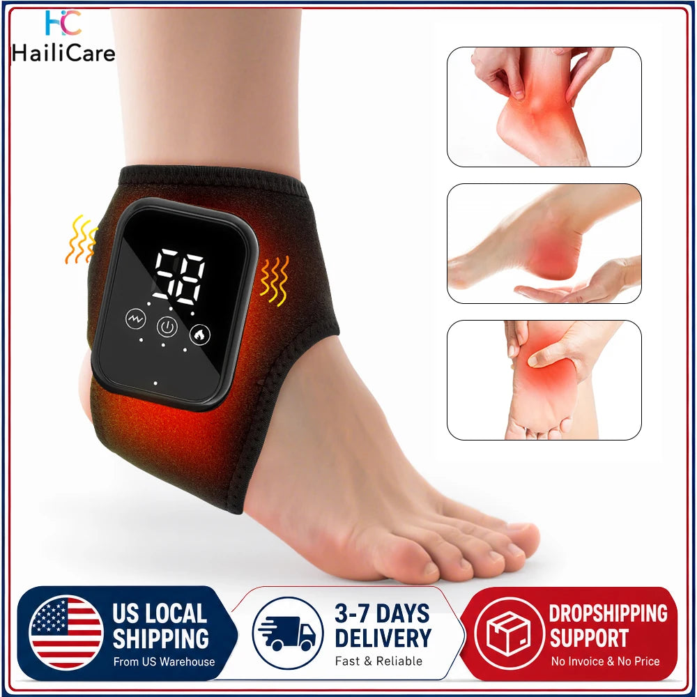 Cordless Heated Ankle Brace with 3 Heat Levels