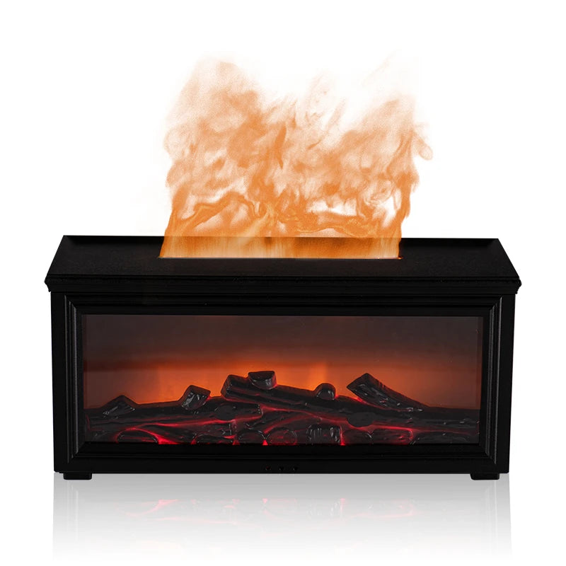 Seven-Color Flame Effect Essential Oil Diffuser