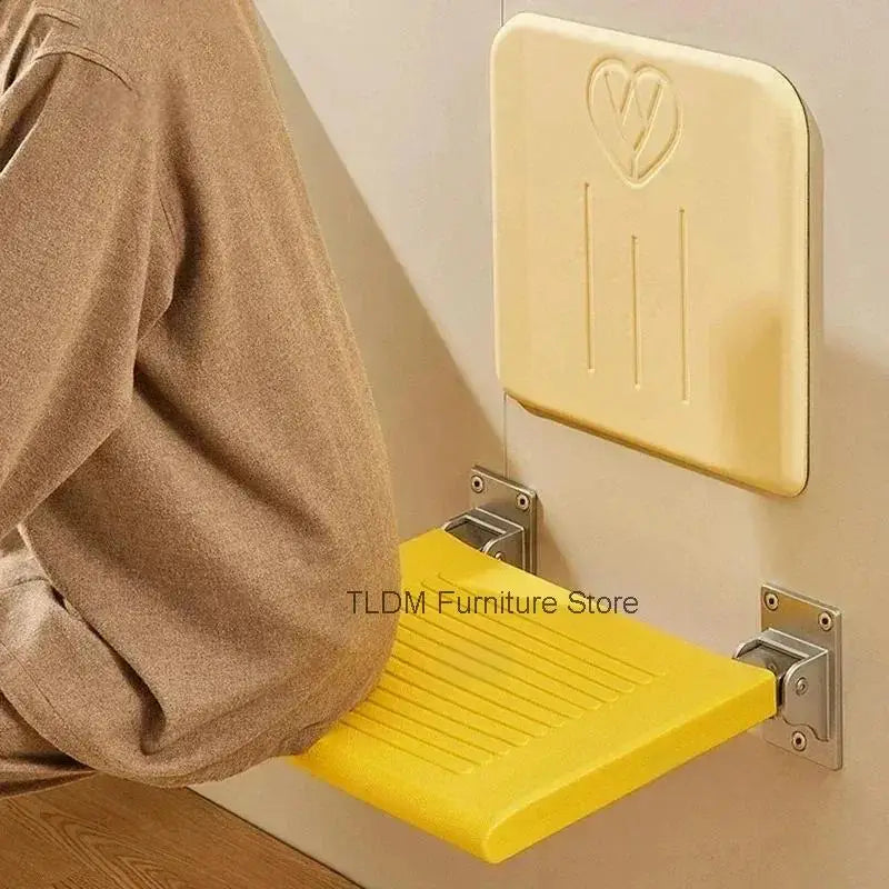 Folding Wall-Mounted Bathroom Seat