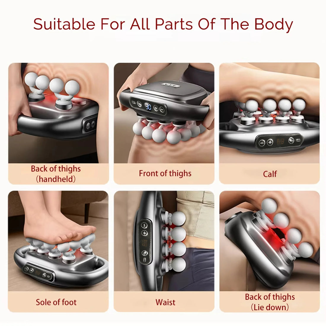 Battery-Powered Massage Gun Set with 16 Heads