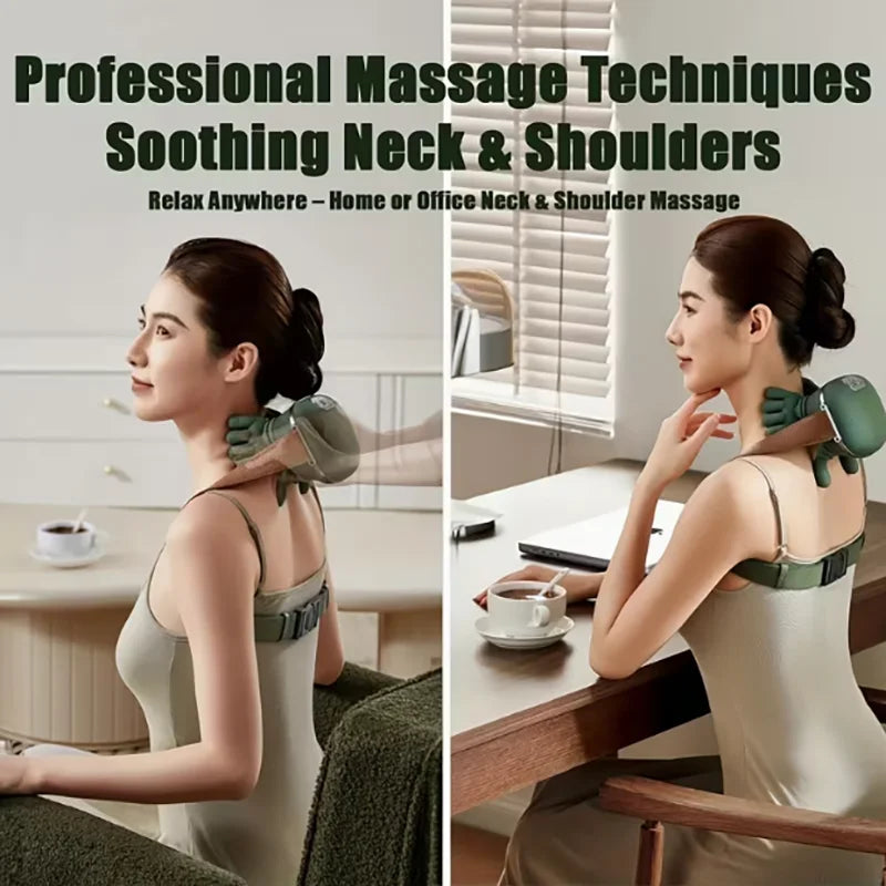 Wireless Heated Neck and Shoulder Massager