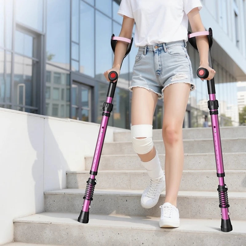Adjustable Folding Forearm Crutch for Adults