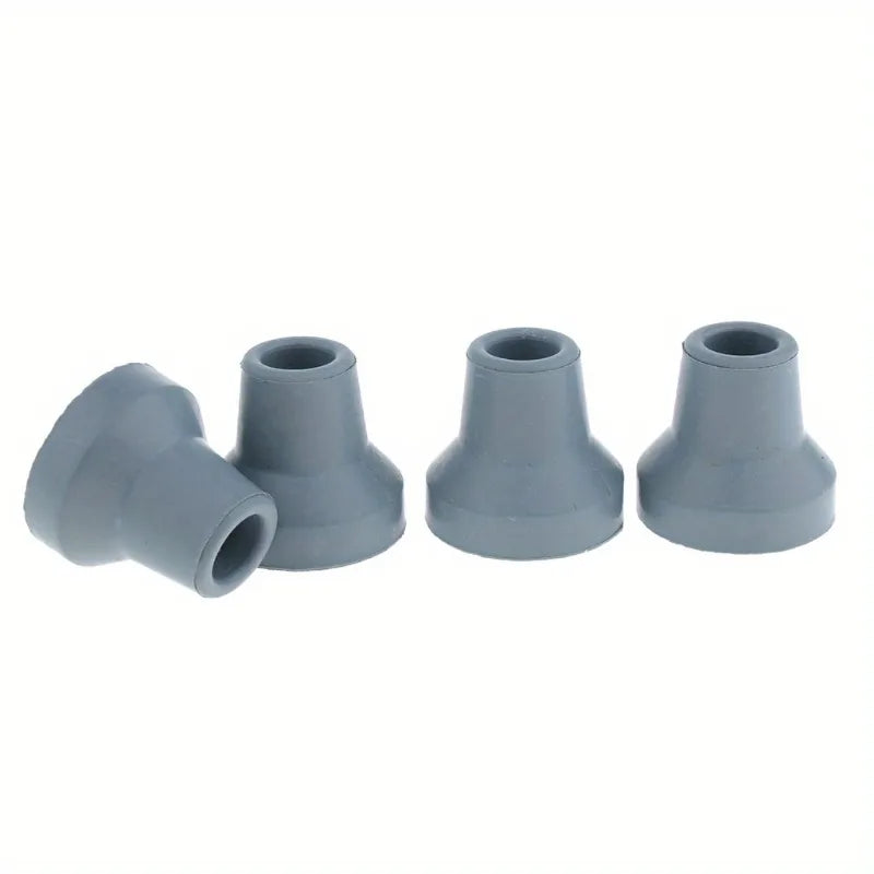 Rubber Cane and Crutch Tips, Set of 4