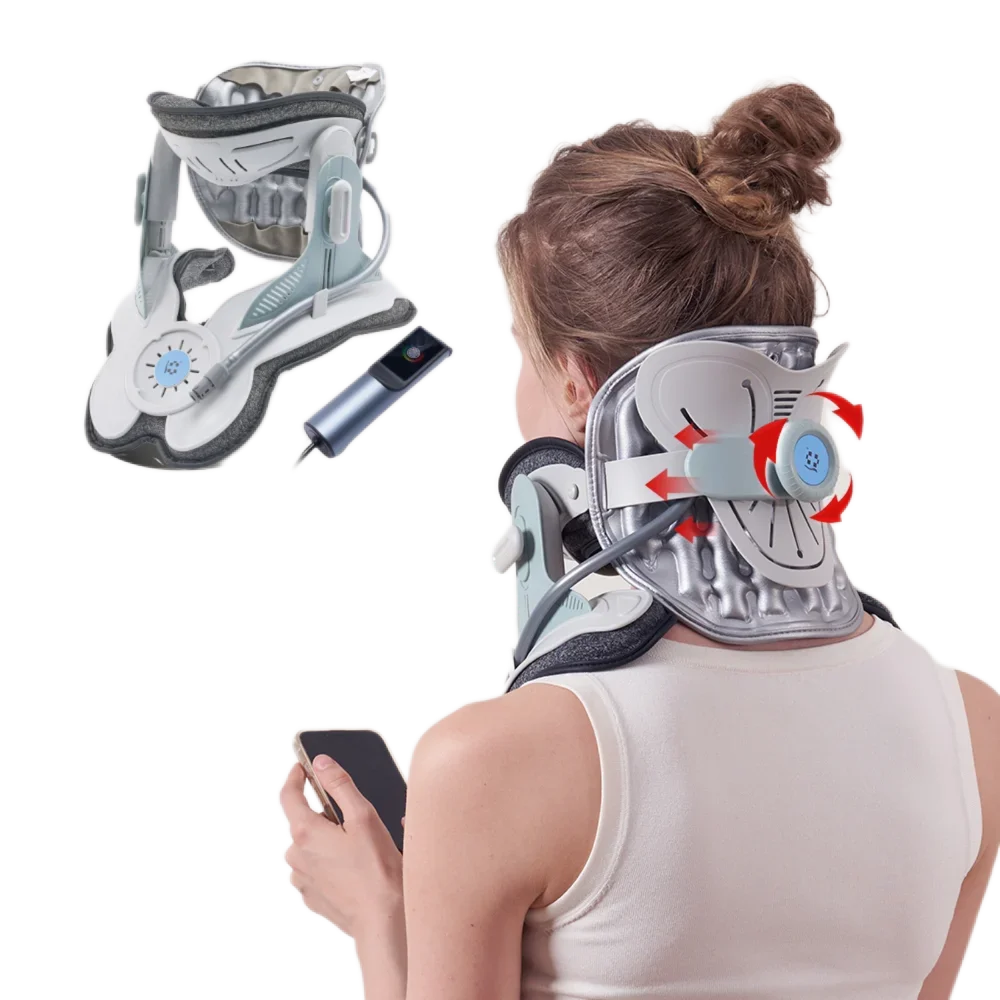 Adjustable Cervical Collar with Electric Hand Pump