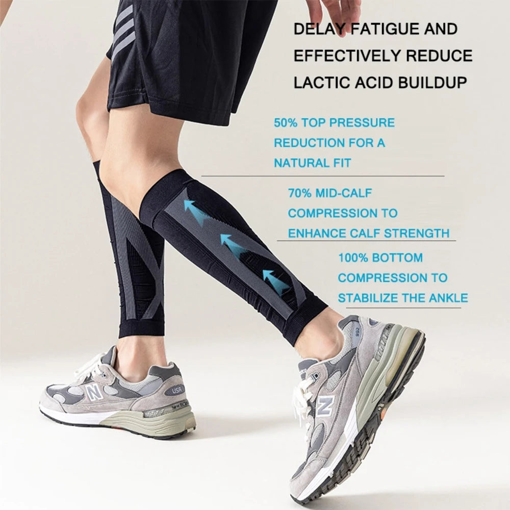 Footless Calf Compression Sleeves for Men and Women