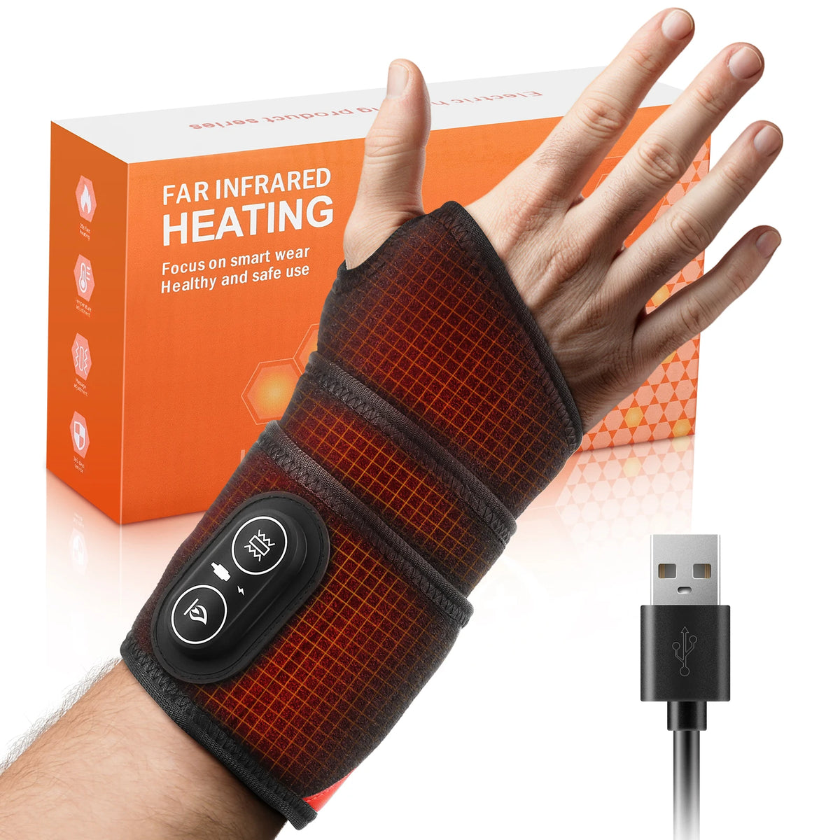 Electric Hot Compress Wrist Wrap with 3 Modes