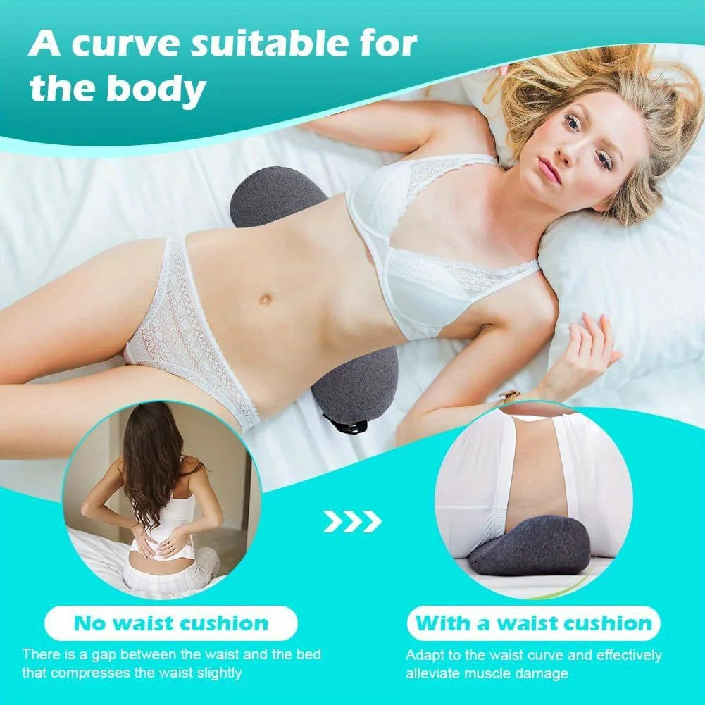 Memory Foam Lumbar Pillow for Lower Back Support