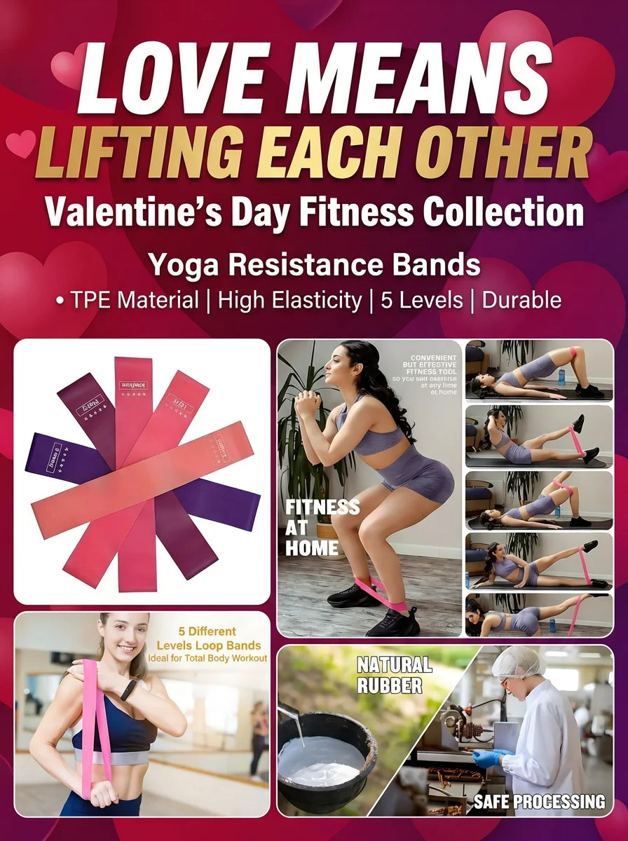 5-Level Loop Resistance Bands Set