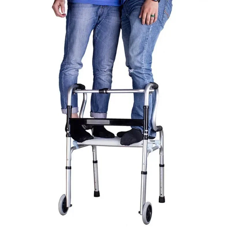 Four-Legged Walker with Cushioned Seat