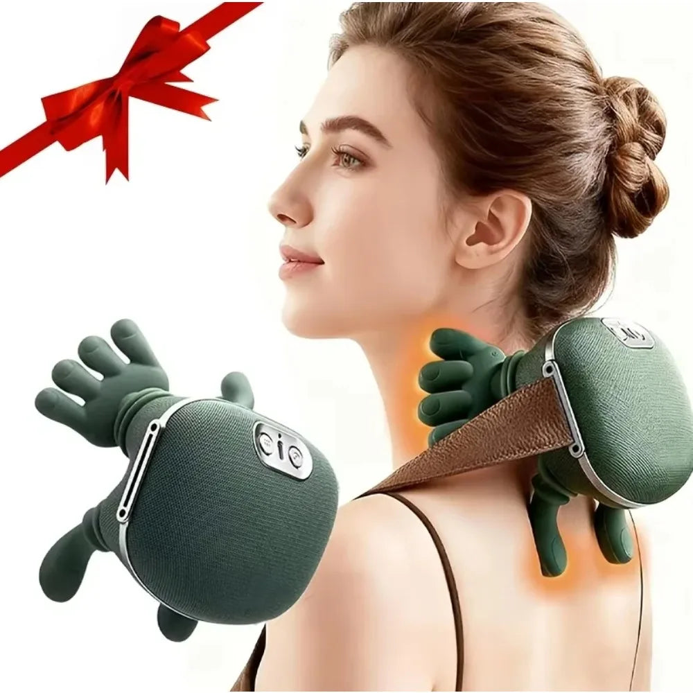 Rechargeable Neck and Shoulder Massager with Heat
