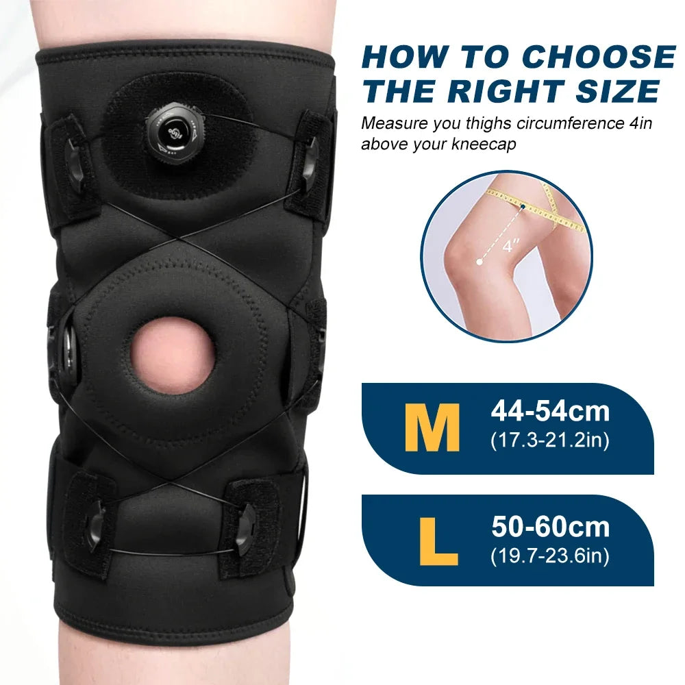 Adjustable Hinged Knee Brace for Men and Women