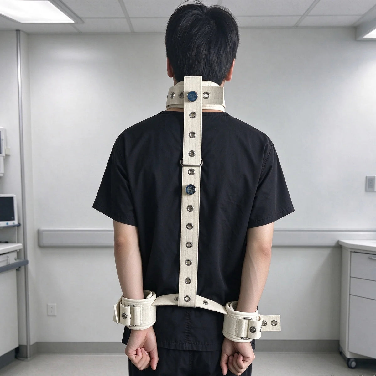 Wrist and Neck Restraint Set with Magnetic Lock