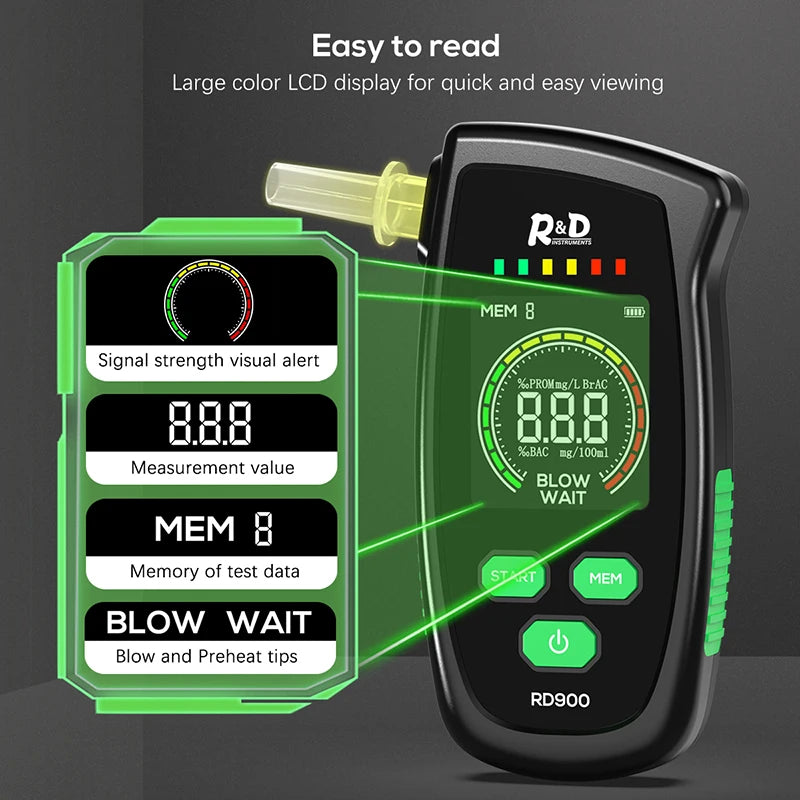 Medwell RD900 Rechargeable Digital Breath Tester