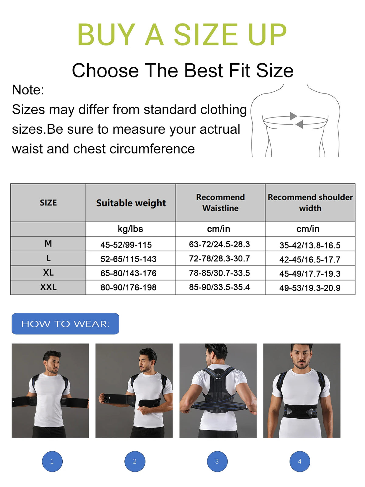 Adjustable Back Support Posture Corrector