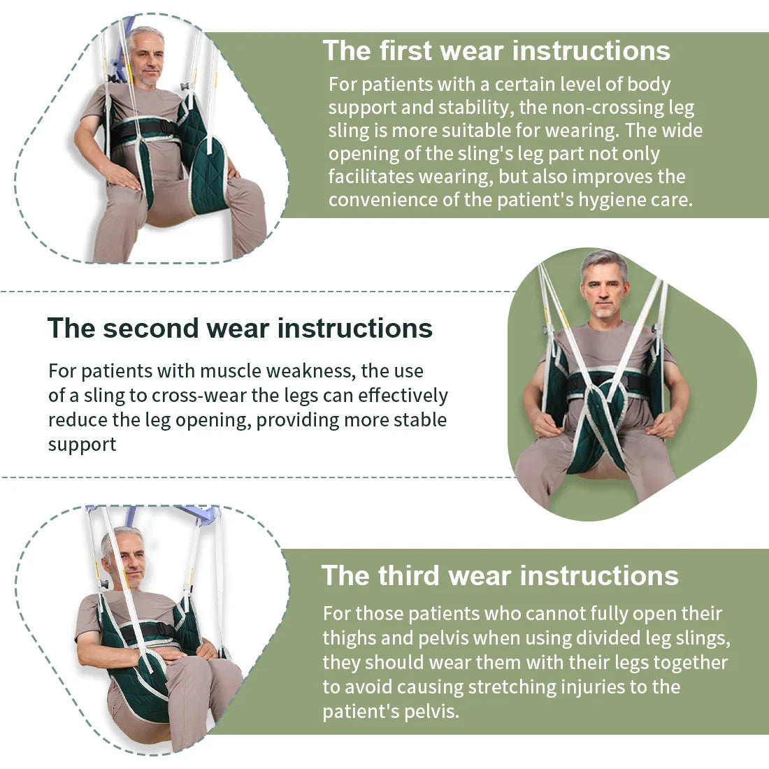 Patient Transfer Lift Sling with Head Support