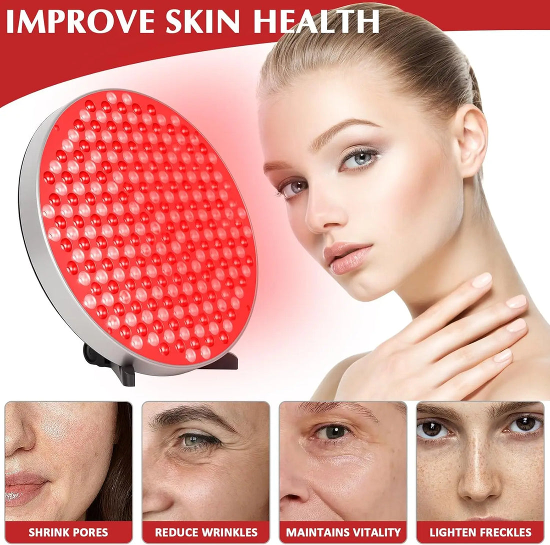 Red Light Therapy Lamp with Stand, 660nm & 850nm
