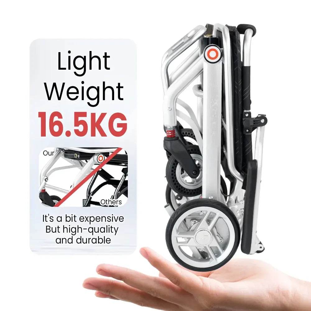 Foldable Wheelchair with 300kg Listed Capacity