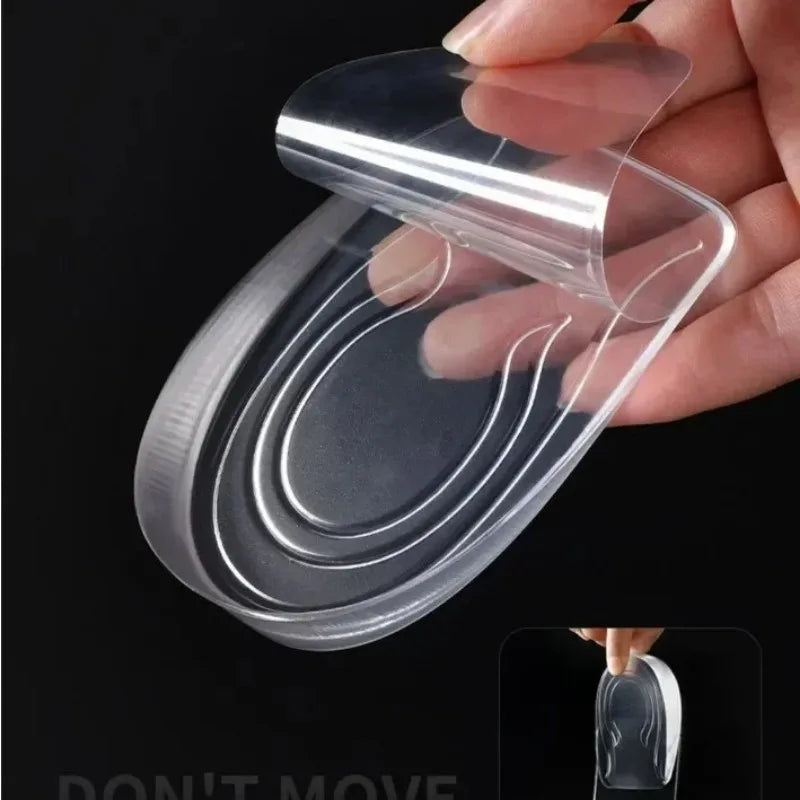 Transparent Gel Heel Lifts, 1 cm or 3 cm
