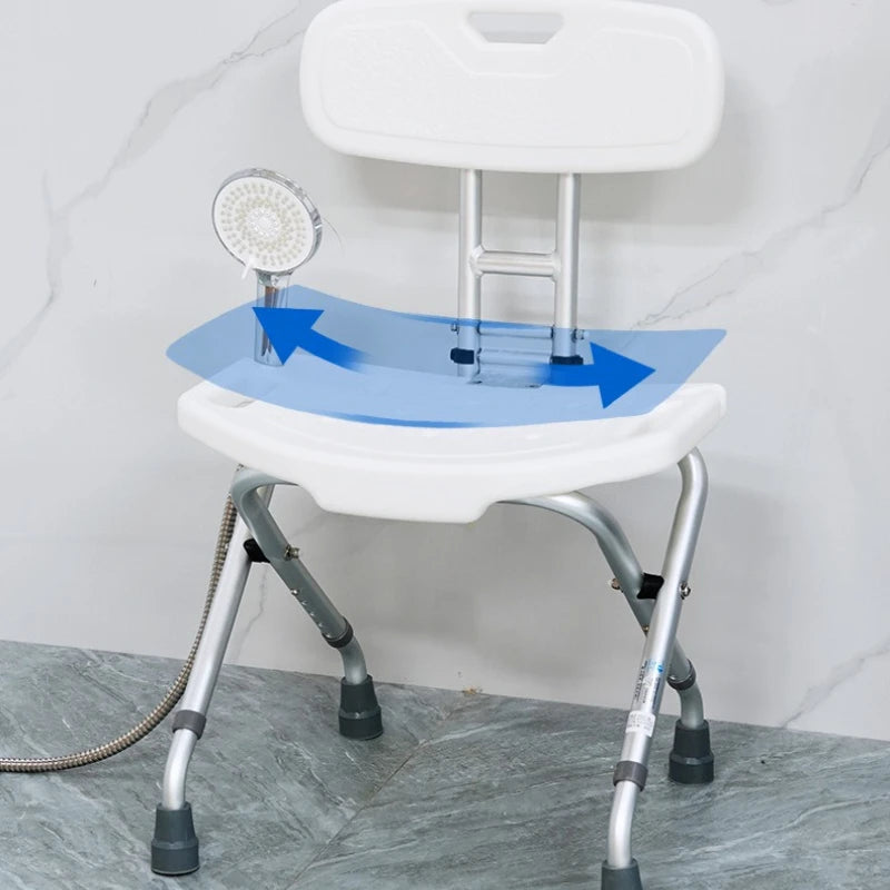 Foldable Shower Chair with Backrest