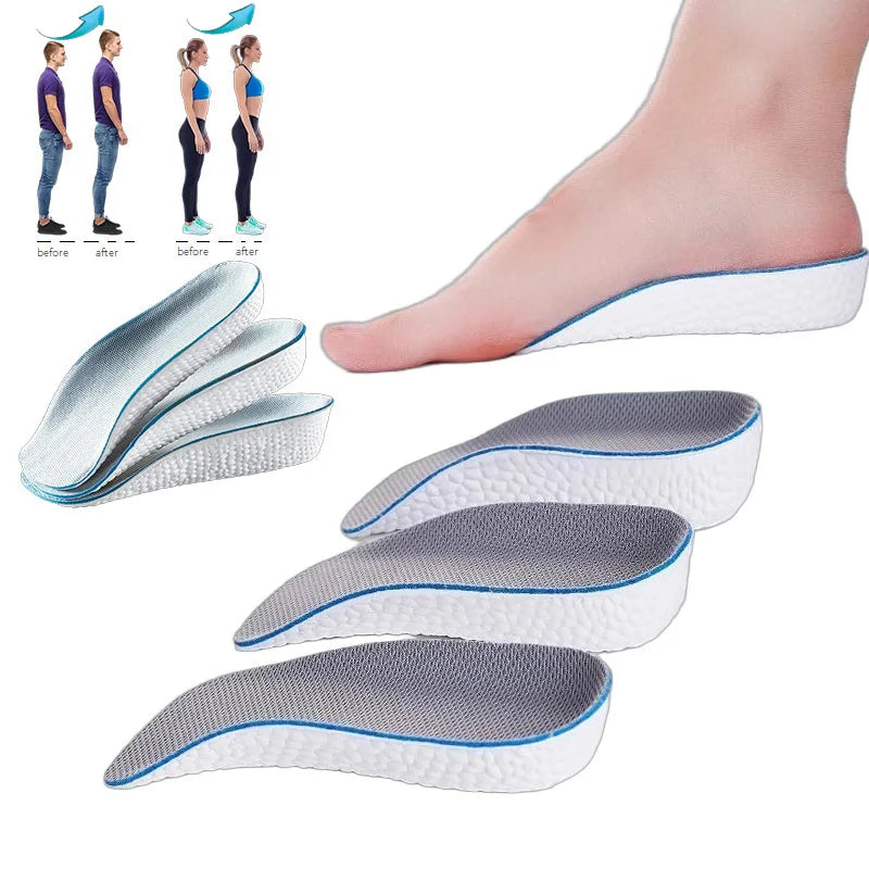 Height-Increasing Insoles with Arch Support