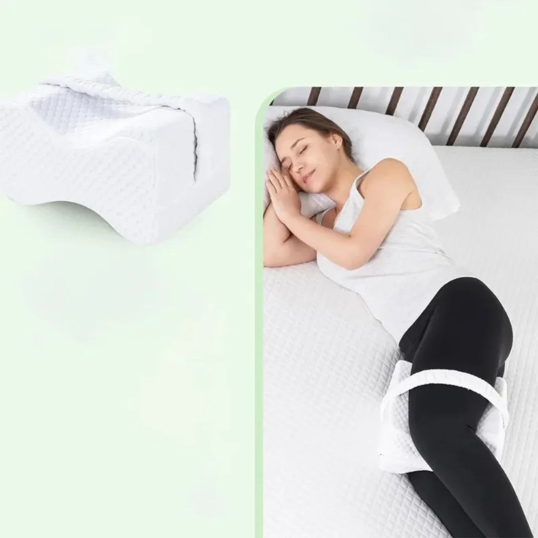 Memory Foam Knee Pillow with Straps