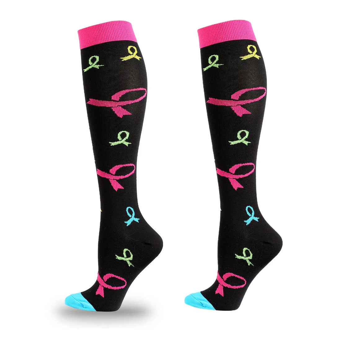 5-Pair Crew Compression Socks for Hiking and Running